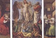 Sandro Botticelli, Transfiguration,with St Jerome(at left) and St Augustine(at right)